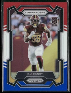 2023 Panini Prizm #400 K.J. Henry Red White and Blue - Picture 1 of 2