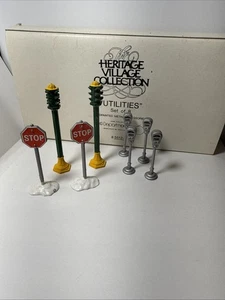 Dept 56 Village Utilities 8er Set in Box Heritage Village Collection #5512-3 - Bild 1 von 9