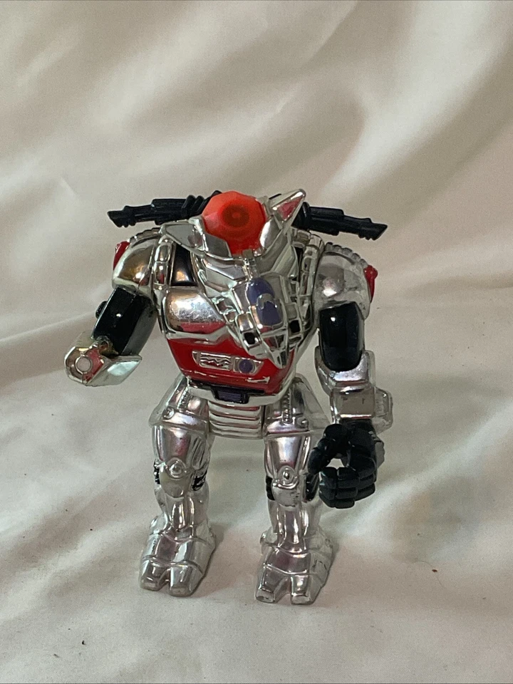 Figura de acción robótica Rocksteady de colección TMNT 1993 Tortugas Ninja mutantes rotas Foto 1 de 4