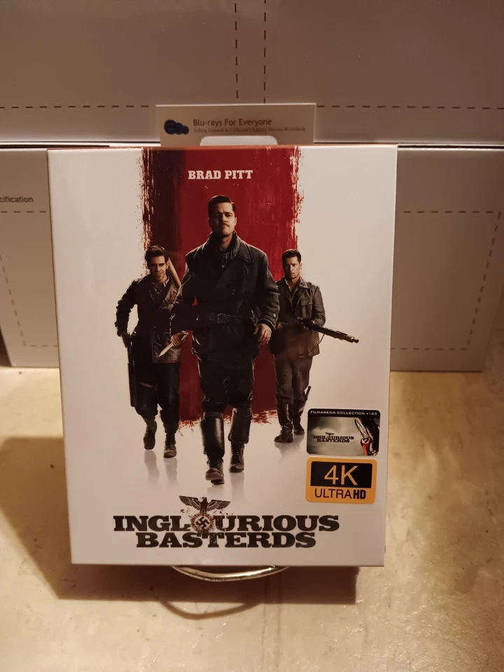 NEW Inglourious Basterds 4K XL Full Slip SteelBook Blu-ray [2009] Film Arena 165 Foto 1 de 4