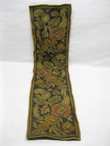 Coureur tapisserie Aubusson bordure aiguille travail textile vintage ancien ancien 33 pouces - Photo 1 sur 3