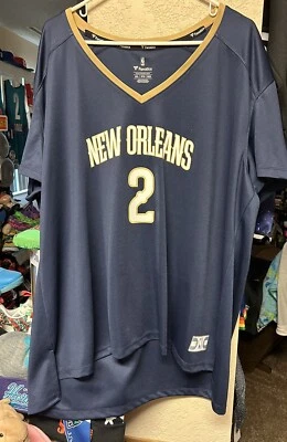 Camiseta para mujer NBA Fanatics New Orleans Pelicans #2 Lonzo Ball talla 3xl Foto 1 de 4