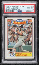 1990 Topps Rack Pack Glossy All-Stars Mark McGwire #13 PSA 8
