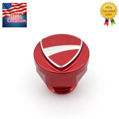 Para 1098 1198 2008-2011 848/EVO 2008-2013 Tapa de llenado de aceite de motor Tapa Tornillo Perno Foto 1 de 4