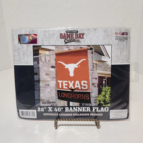 UT Texas Longhorn 28" X 40" Banner Spirit Flag Officially Licensed New Cover