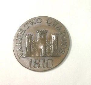 Gibraltar 1810 Large Date Two Quarts Tn4.1 Choice Grade Original Glossy Nice - Picture 1 of 2