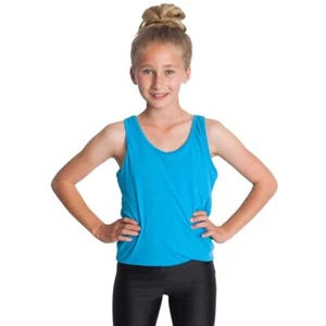 NEW American Apparel NEON BLUE Lot 10 Tank Top Cotton Blend SPRING BREAK Youth - Picture 1 of 3