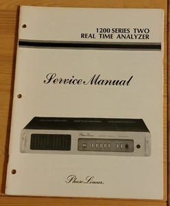 Phase Linear 1200 Series ii Two Service Manual Real Time Analyzer Original - Picture 1 of 1