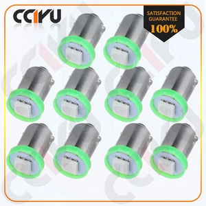 10x 1-5050 SMD LED Dashboard Panel Light Bulb BA9S 12v Car Green Indicator Lamp - Picture 1 of 6