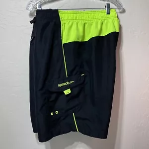 Costume da bagno uomo Speedo verde solare nero taglia XXL - Foto 1 di 10
