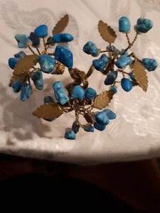 Edelsteinbäumchen, Glücksbäumchen mit Türkissteinen - Bild 1 von 8