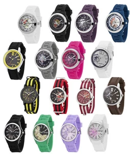 Reloj de pulsera deportivo Ed Hardy unisex para hombre y mujer jalea analógico de cuarzo impermeable - Imagen 1 de 19