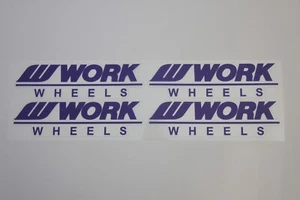 4 x Work Wheels Meister Wheel Decal Sticker Blue for CR01 S1 I1 M1 S1HC Xstrap - Picture 1 of 4