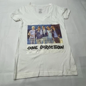 Camisa One Direction Mossimo Camiseta de Concierto Gráfica Cuello en V Blanca para Mujer Talla XS - Imagen 1 de 10