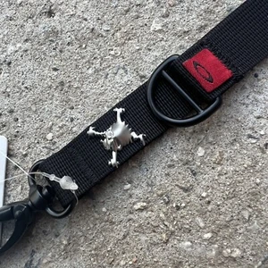 Vintage Oakley Software Skull Lanyard Y2K Clasp Black Red Tag 17-18” NWT - Picture 1 of 7