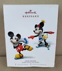 2018 Hallmark Keepsake Ornament Disney Mice On Ice Mickey & Minnie