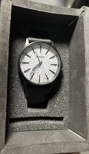 NIXON WATCH MEN Sentry BLACK Rare *Quartz Leather + HIGH QUALITY / A377-2614-00. - Picture 1 of 6