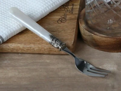 Chic Antique Kuchengabel Besteck Antik Perlmutt Shabby Vintage 61384-02 - Bild 1 von 3