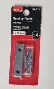 Bulldog Hardware 2 Inch Mending Plates, 4 Count, Zinc Plated - Picture 1 of 2