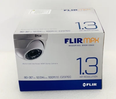 LOREX BY FLIR C237EC FLIR 1.3MP HD Motorized Varifocal WDR Dome MPX Camera - Image 1 of 4