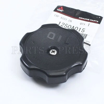 1250A015 NUEVO OEM GENUINO MITSUBISHI OUTLANDER ACEITE DE MOTOR NEGRO TAPA DE LLENADO Foto 1 de 4