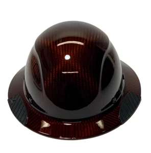 Custom Translucent Orange Carbon Fiber Lift DAX Carbon Fiber HDC-15KG FB HardHat - Picture 1 of 8