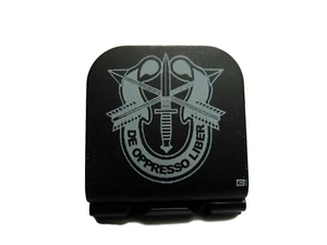 De Oppresso Liber SF Crest Etched Aluminum Hat Clip Brim-it - Picture 1 of 10
