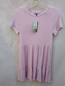 Lily Rose Women's T-Shirt Dress Lavender Short Sleeve Knee Length New With Tags - Picture 1 of 6