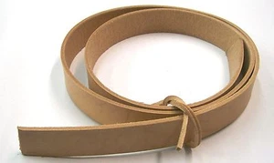 Belt Blank 9 oz Cowhide Natural Veg Tanned Various Widths 48" plus USA Seller - Picture 1 of 4