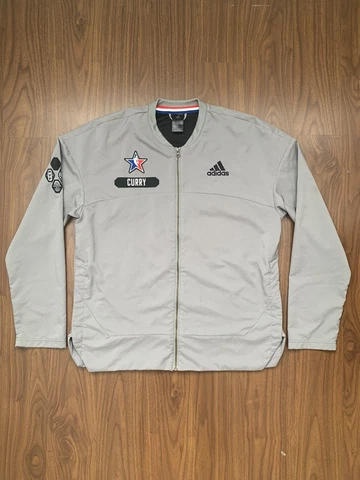 Stephen Curry Golden State Warriors Adidas 2017 NBA All Star Jacket Size Large L Cover