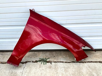 2017-2020 FORD FUSION FRONT RIGHT PASSENGER SIDE FENDER PANEL RED, OEM LOT040 - Image 1 of 4