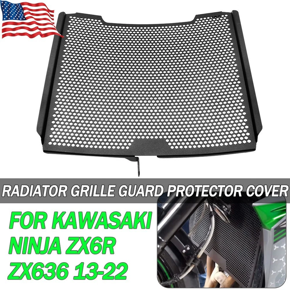 FOR KAWASAKI NINJA ZX6R ZX636 2013-2023 Radiator Grille Guard Protector Cover US - Image 1 of 4