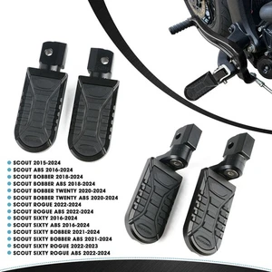 Front Rider Footrest Foot Pegs Pedals For Indian Scout Bobber Rogue 2022-2024 - Picture 1 of 12