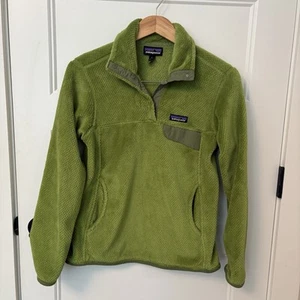 Patagonia Re-Tool Snap-T Polartec Pullover Fleece Sweater Jacket Women’s S Green - Picture 1 of 17