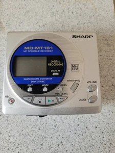 Vintage Sharp MD-MT161 Minidisc Player Recorder - UNTESTED NO BATTERY - Picture 1 of 7