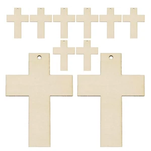 10 Pcs Cross Decoration Gift Child Diy Jewelry Crosses Craft Ornaments - Picture 1 of 12