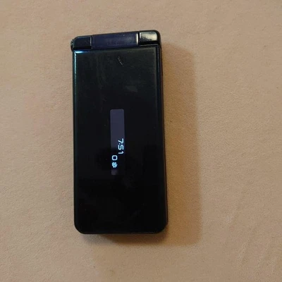 SHARP SH-01J AQUOS mobile Docomo Android Flip Phone blu nero Keitai giapponese - Immagine 1 di 4