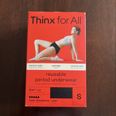 Bragas Ropa Interior Thinx para Todo Período Negras Súper Absorción Pequeñas NUEVO EN CAJA Foto 1 de 4