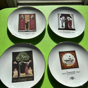 2002 Marshall Field's Fashions Of The Hour Plates - Set Of 4 - Excellent Cond - Picture 1 of 6