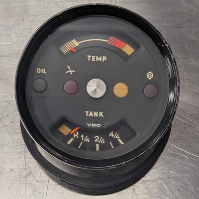 Medidor de temperatura de combustível Porsche 914/6 combinação óleo / original / SEM RESERVA - Imagem 1 de 4