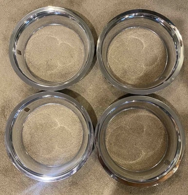 C3 Corvette 1969-1982 Rally Wheel Beauty Rings, Set of 4, 15x8 (4 clip design) - Image 1 of 2