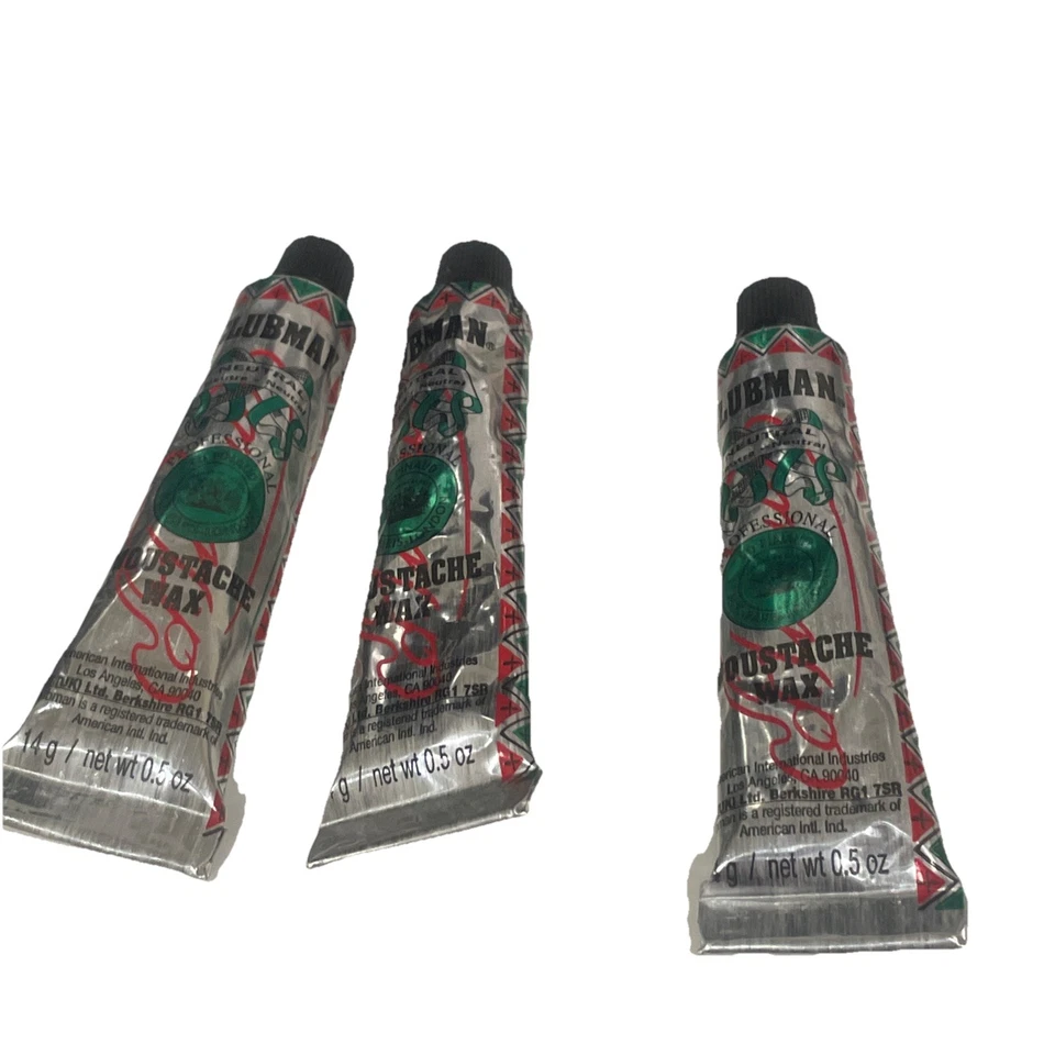 Clubman Pinaud Bigote Cera Marrón (Paquete de 3) Nuevo sin caja Ver Fotos Foto 1 de 1