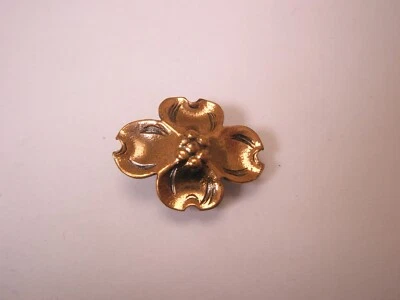 Copper Flower Leaf Plant Flora Vintage Tie Tack Lapel Pin j65 - Image 1 of 4