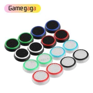 1 x Pair Rubber Thumb Grips PS4 PS5 XBOX ONE Cover Pads Analog Cap Joystick UK - Picture 1 of 11