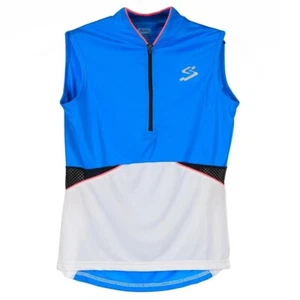MAILLOT CICLISMO MUJER MAILLOT S/M RACE MUJER 2016 AZUL/BLANCO - Imagen 1 de 2