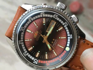 Orient King Diver 1970s Automatic mens watch mint Condition Authentic Luminous - Picture 1 of 12