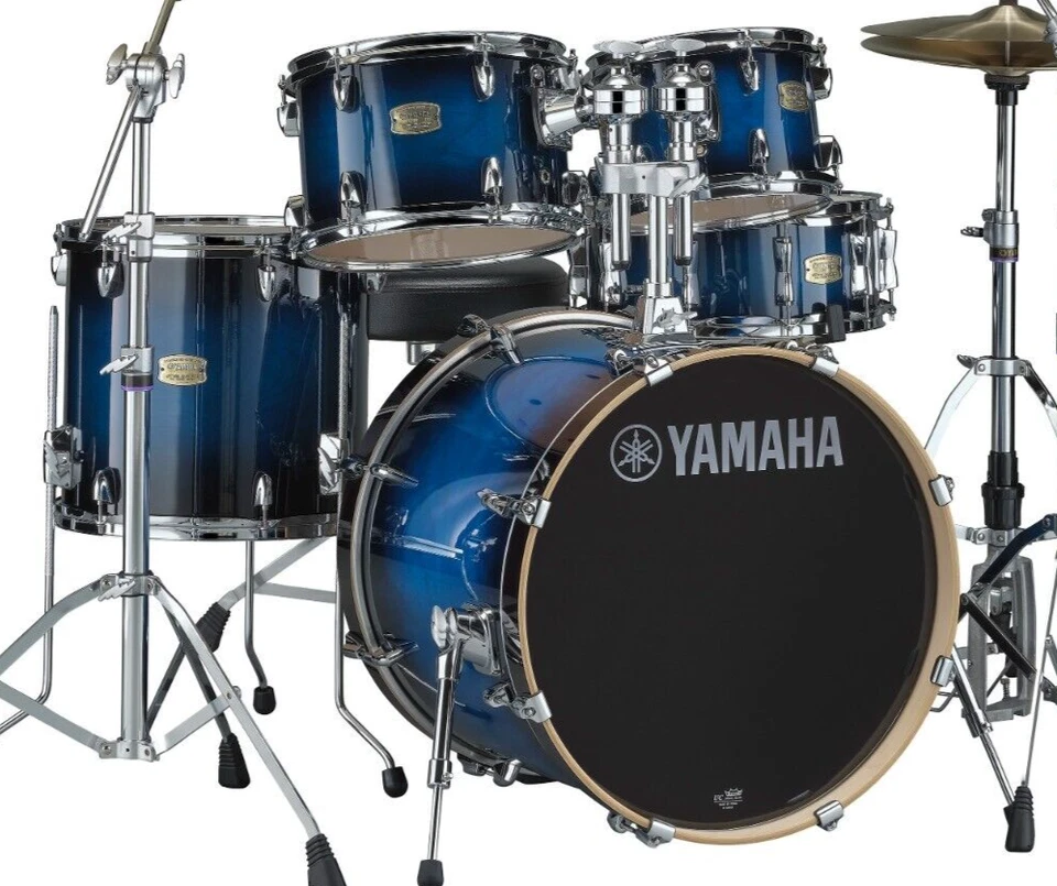 Yamaha Stage Custom Birch 5pc Drum Set w/20BD Deep Blue Sunburst - SBP0F50DUS