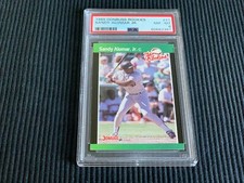 1989 DONRUSS ROOKIES #21 SANDY ALOMAR JR *ROOKIE PSA 8 NM-MT*  PADRES