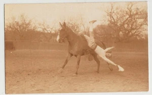 JOHNNY BALDWIN ~ WORLD’S CHAMPION TRICK & FANCY RIDER ~ c. - 1912 - Picture 1 of 2