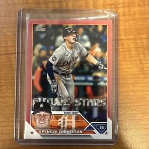 2023 Topps Mother's Day Hot Pink Spencer Torkelson Future Stars /50 #365 Tigers